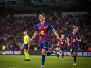 Yamal dan Lewandowski tampil, Barcelona geser Madrid di puncak klasemen Liga Spanyol
