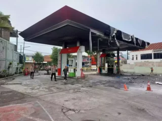 SPBU di Cimahi Terbakar Saat Mobil Isi BBM