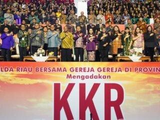 Dihadiri 10.000 jemaat, KKR pertama kali digelar Polda Riau di Pekanbaru