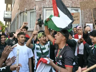 Diwarnai bentrokan demonstran pro-Palestina, laga Italia vs Israel berakhir aman