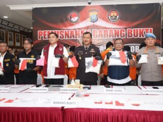 Komitmen P4GN, Polda Kepri hancurkan barang bukti narkoba senilai puluhan miliar
