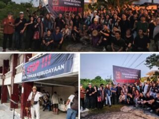 “Demontraksi” di tengah lumpur: Seniman Sulut pertahankan rumah budaya mereka