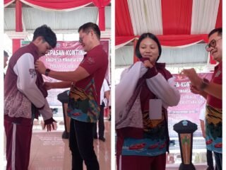 Joune Ganda lepas kontingen Porprov Minut