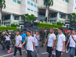 Bupati Talaud Welly Titah ikut lomba lari hari pahlawan