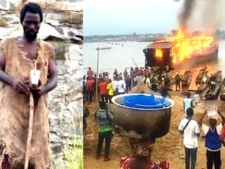 Gara-gara ramalan kiamatnya gagal, warga bakar bahtera Ebo Noah
