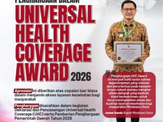 Berprestasi di bidang kesehatan, Minut kembali raih UHC