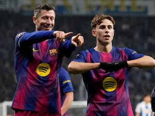 Gol telat Olmo-Lewandowski antar Barcelona menang di Derby Katalunya