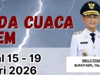 Jaga keselamatan warga, Bupati Talaud ingatkan cuaca ekstrim
