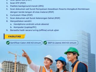 Kemnaker buka pelatihan ahli K3 umum gratis, pendaftaran dibuka hingga 16 Februari 2026