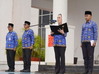 Bupati Natuna dalam apel penguatan nilai dasar BerAKHLAK: “Tidak ingin lagi dengar ASN malas-malasan”
