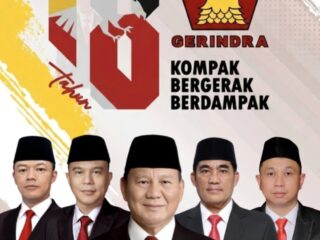 HUT partai Gerindra ke - 18 kompak, bergerak, berdampak