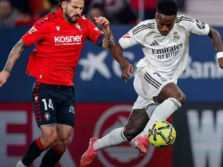 Madrid terpeleset, tumbang di kandang Osasuna 1-2