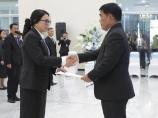 Novita Lumintang Plt Kadis PMD Pemprov Sulut: GMNI Manado sampaikan masukan konstruktif
