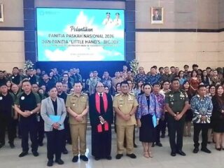Khidmat pelantikan panitia Paskah Nasional di Wisma Negara, ini daftarnya