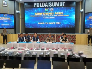 Markas judi 'online' beromzet tujuh miliar rupiah di Medan digerebek, 19 orang ditangkap