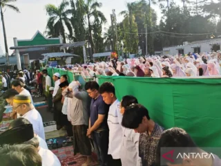 Saat Shalat Idul Fitri, Jamaah Muhammadiyah tekankan toleransi