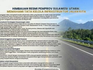 Pemprov Sulut jelaskan tata kelola jalan, tegaskan pembagian kewenangan infrastruktur