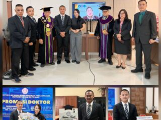 Letkol Yohanes Restu Hasto Wibowo, perwira TNI pertama bergelar Doktor Ilmu Managemen