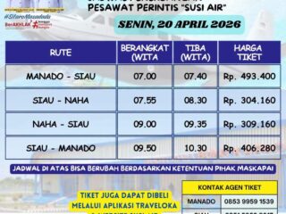 Pemkab Sitaro rilis jadwal penerbangan Susi Air dan layanan angkutan bandara