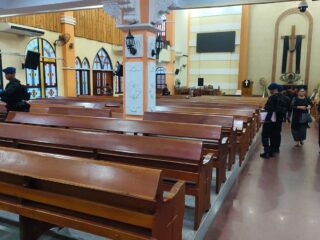 Jelang Jumat Agung, tim jibom sterilisasi gereja HKBP Lubuk Baja