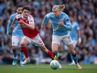 Manchester City kalahkan Arsenal 2-1, perebutan gelar Liga Inggris memanas