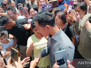 Wapres Gibran kunjungi gereja terdampak gempa di Rumengkor Minahasa