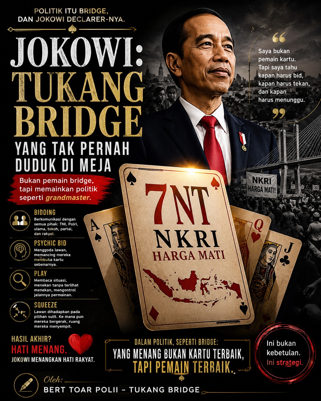 Jokowi pemain bridge