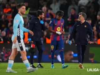 Barcelona menang atas Celta Vigo, Lamine Yamal cedera