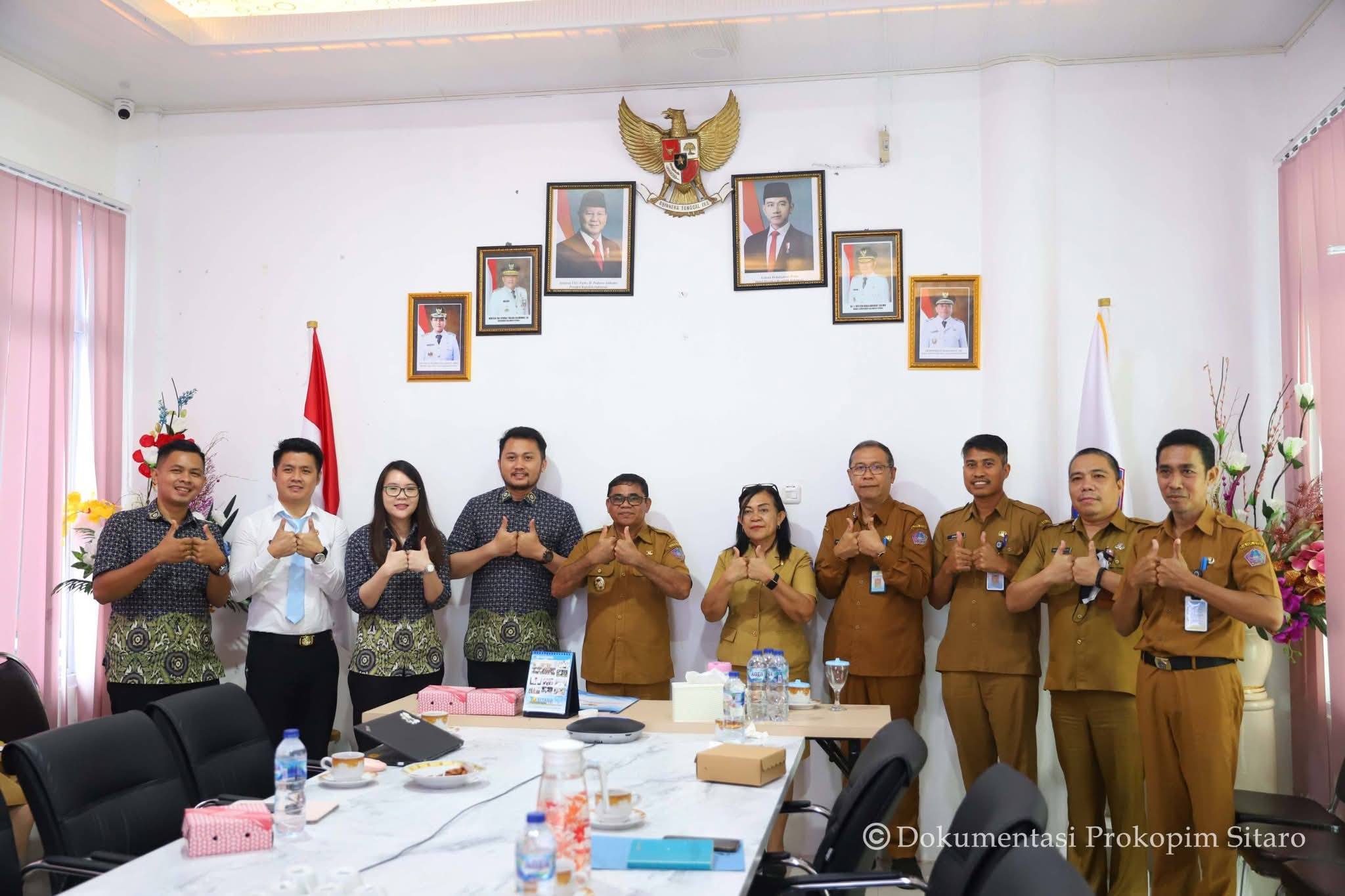 Pemkab Sitaro melakukan rapat rekonsiliasi data BPJS tahun 2026.(