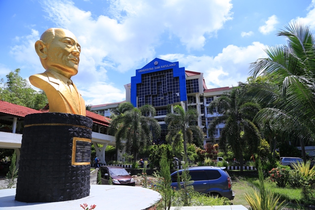 Gedung rektorat Unsrat Manado