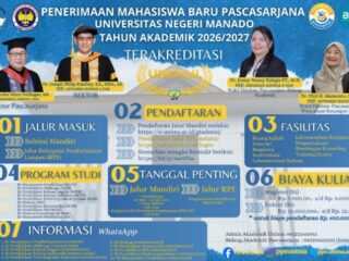 Unima buka 67 Prodi jalur B2P TA 2026/2027, dari S1 hingga S3