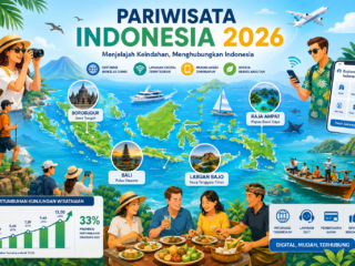 Pariwisata Indonesia 2026 melesat: Wisman tembus 1,09 juta, ekonomi kuartal I tumbuh positif