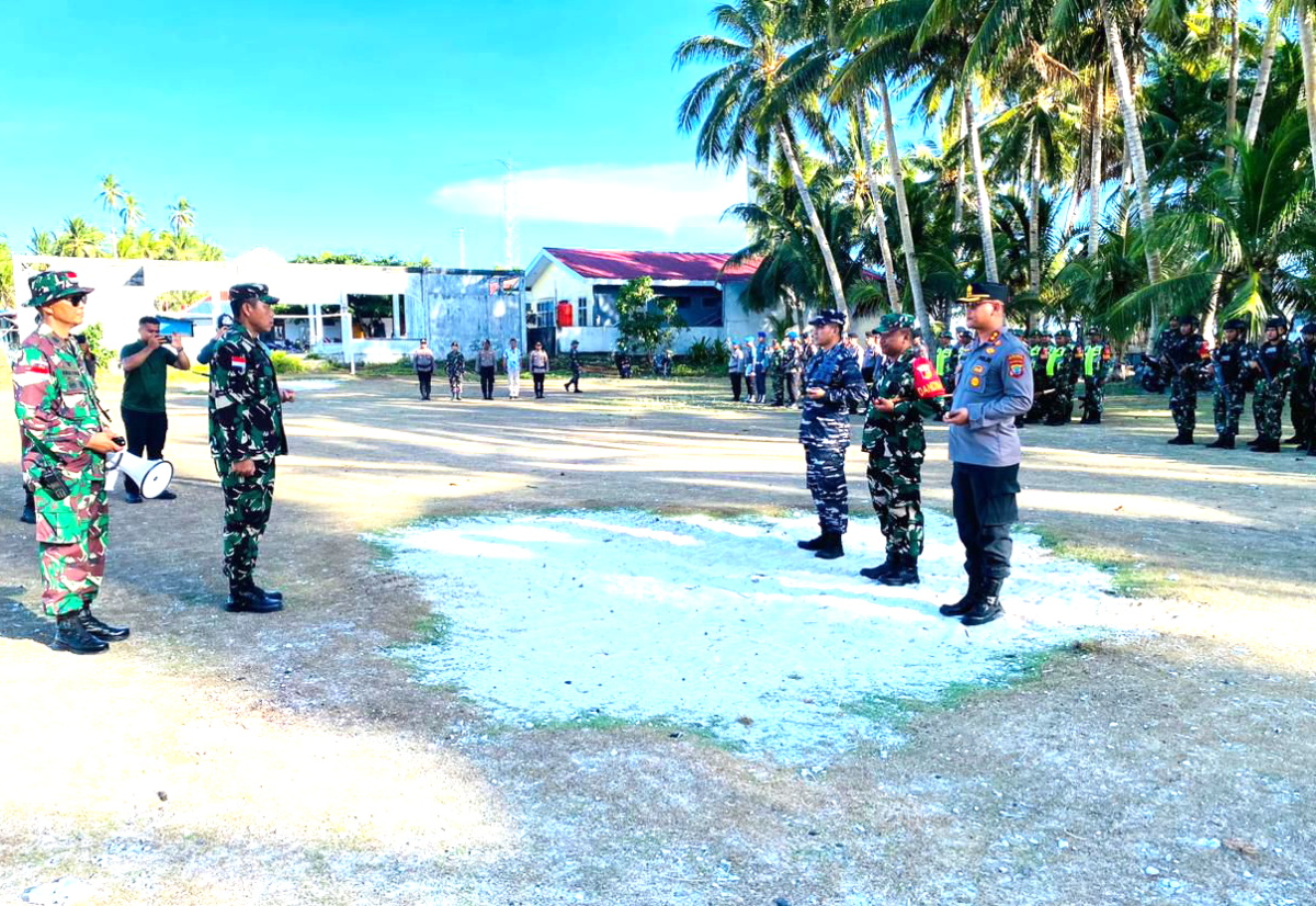 Danrem 131-Santiago di gelar pasukan di Miangas