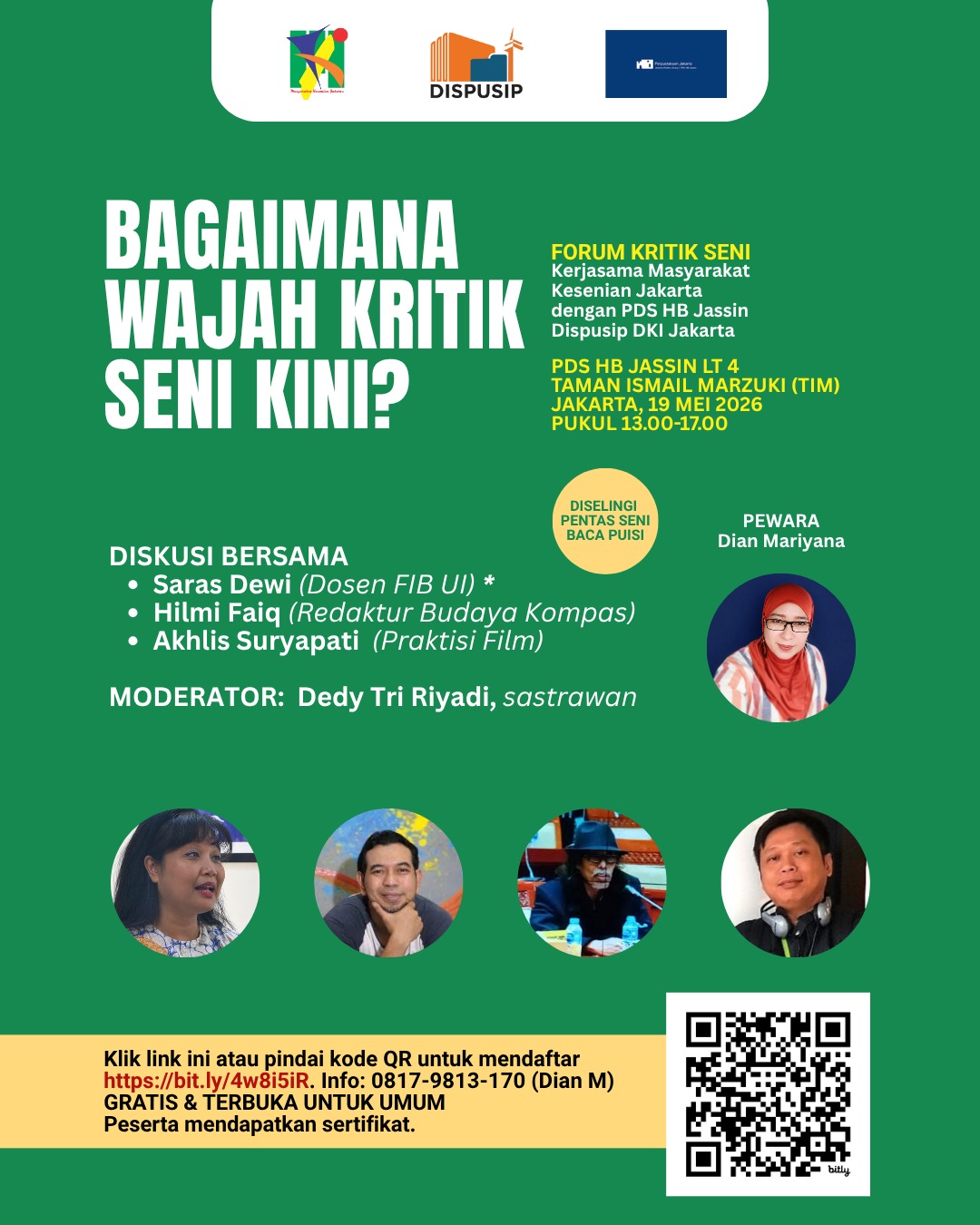 MKJ : Bagiamana wajah kritik seni. 