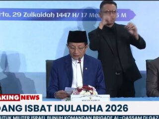 Tok! Hari Raya Iduladha 1447 Hijriah jatuh pada Rabu 27 Mei 2026