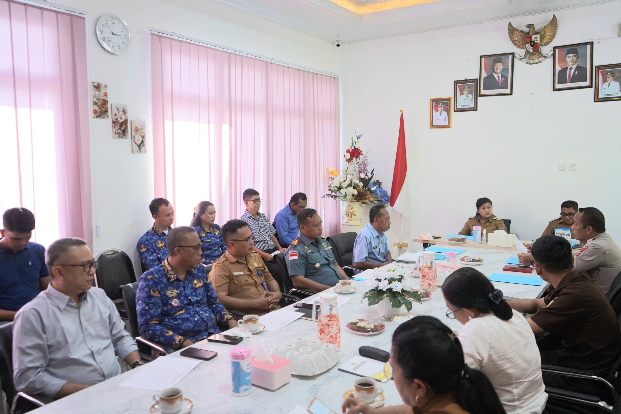 Rapat forkopimda sitaro jaga stabilitas keamanan