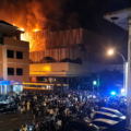 Mega Mall Manado terbakar