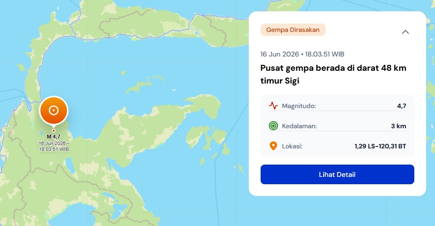 Gempa Palu susulan