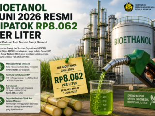 Bioetanol Juni 2026 resmi dipatok Rp8.062 per liter, ESDM perkuat arah transisi energi nasional