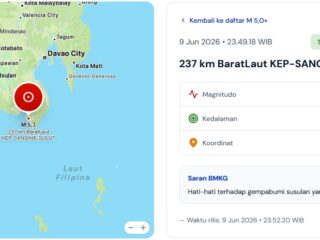 Gempa bumi magnitudo 5,9 kembali guncang Sangihe, BMKG pastikan tak picu tsunami