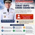 Imbauan tentang gunung karangetang erupsi