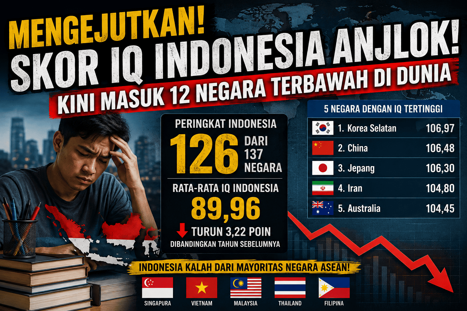 peringkat IQ Indonesia
