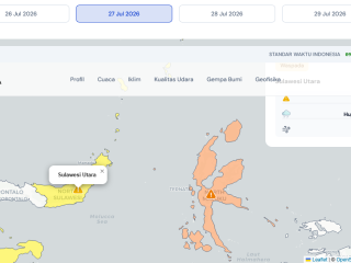BMKG peringatkan gelombang tinggi di perairan Sangihe, nelayan dan pelayaran harus waspada