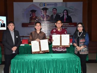 Unsrat jadi mitra strategis BK DPR RI, Wakil Rektor Steenie Edward Wallah teken MOU