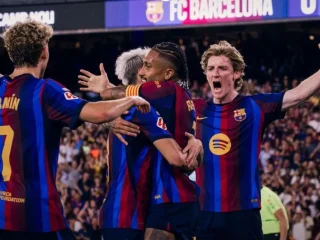 Gawang Barcelona tetap 'perawan' setelah menang 2-0 atas Athletic Club, puncaki klasemen LaLiga
