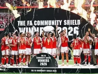 Arsenal hajar Man City 3-0 dan rebut gelar Community Shield 2026,  'The Gunners' raih trofi kedua dalam empat bulan