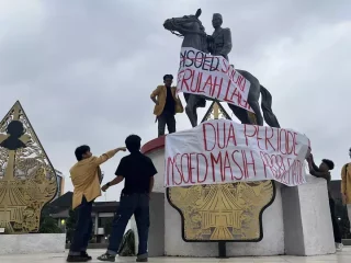 Rektor terjaring OTT KPK, mahasiswa Unsoed gelar aksi soroti integritas kampus