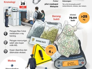 Pilot Malaysia hadapi ancaman hukuman mati, tertangkap selundupkan 70 ribu ekstasi
