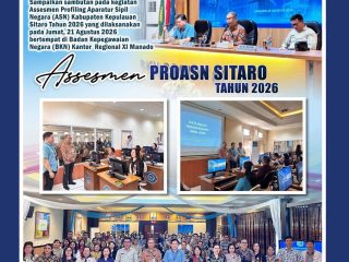 Asesmen Profiling ASN Kabupaten Kepulauan Sitaro di BKN Manado