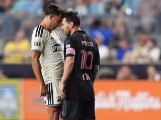 Lionel Messi dihukum denda oleh MLS, buntut tampar pemain saat laga lawan Union